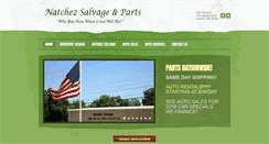 Desktop Screenshot of natchezsalvage.com