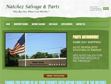 Tablet Screenshot of natchezsalvage.com